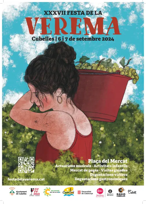 Festa de la Verema de Cubelles harvest festival poster