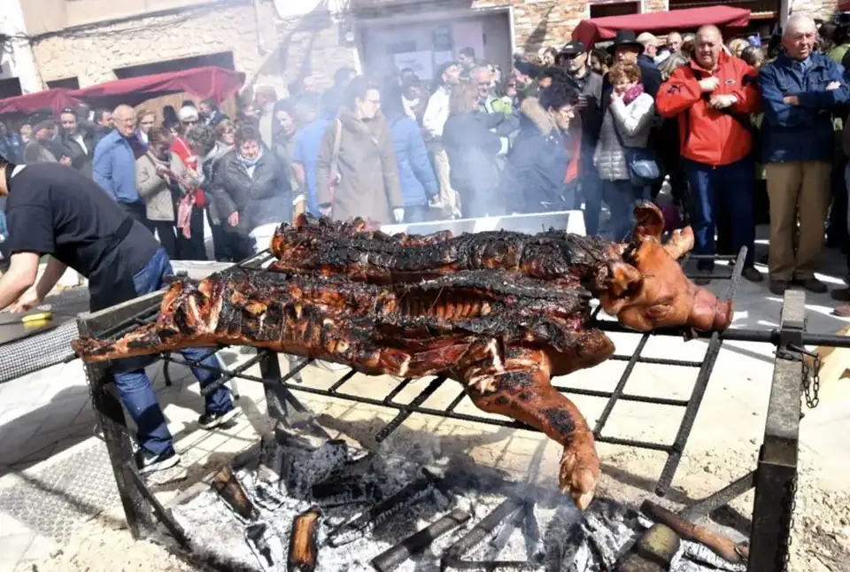 Pork and charcuterie at the Fira del Tocino in Caseres