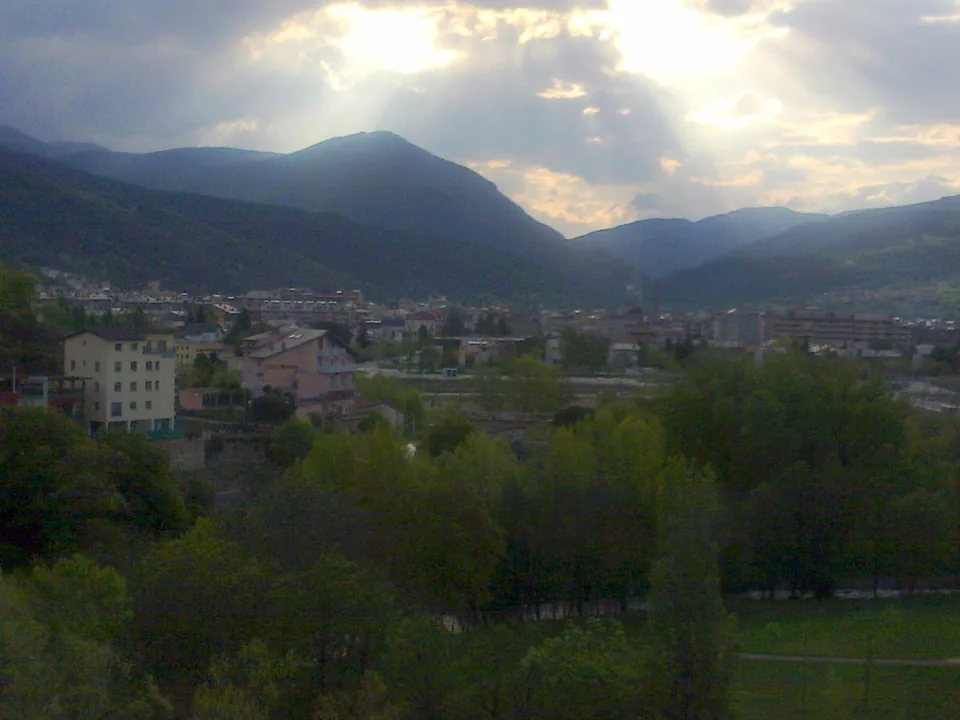 The Pre-Pyrenees landscape of the Alt Urgell, near Arsèguel.