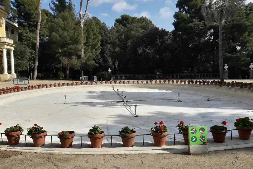 The gardens of the Palau de Pedralbes in Barcelona