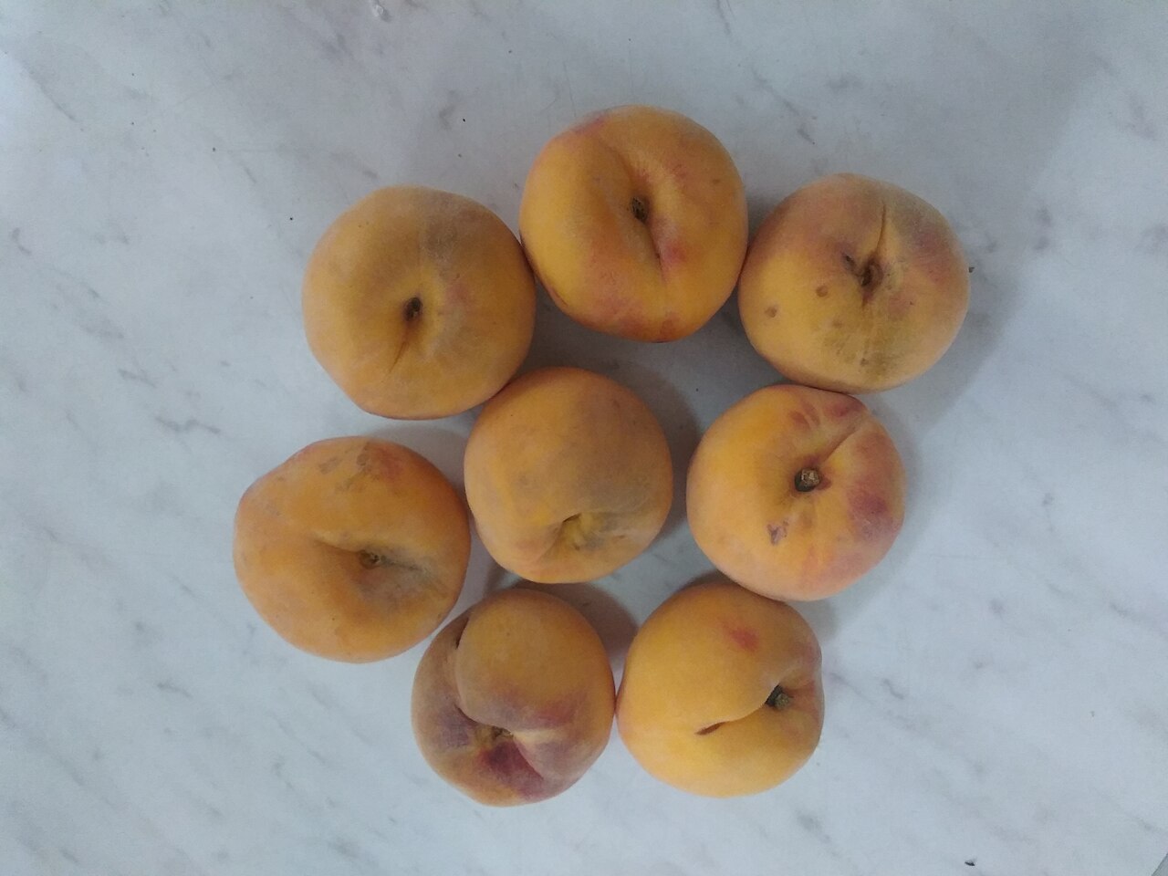 Ripe yellow peaches