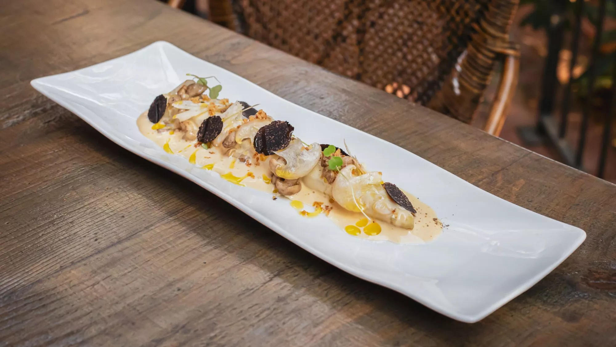 White asparagus dish from the Ruta del Esparrago de Navarra