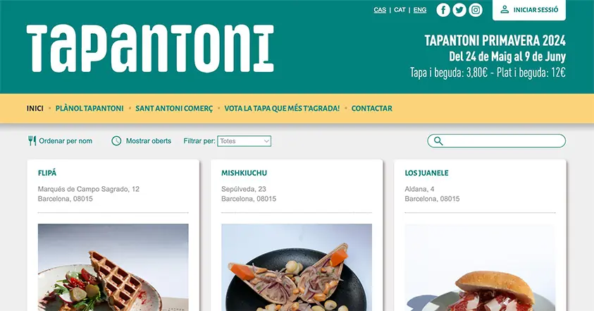 Tapantoni Sant Antoni tapas route logo