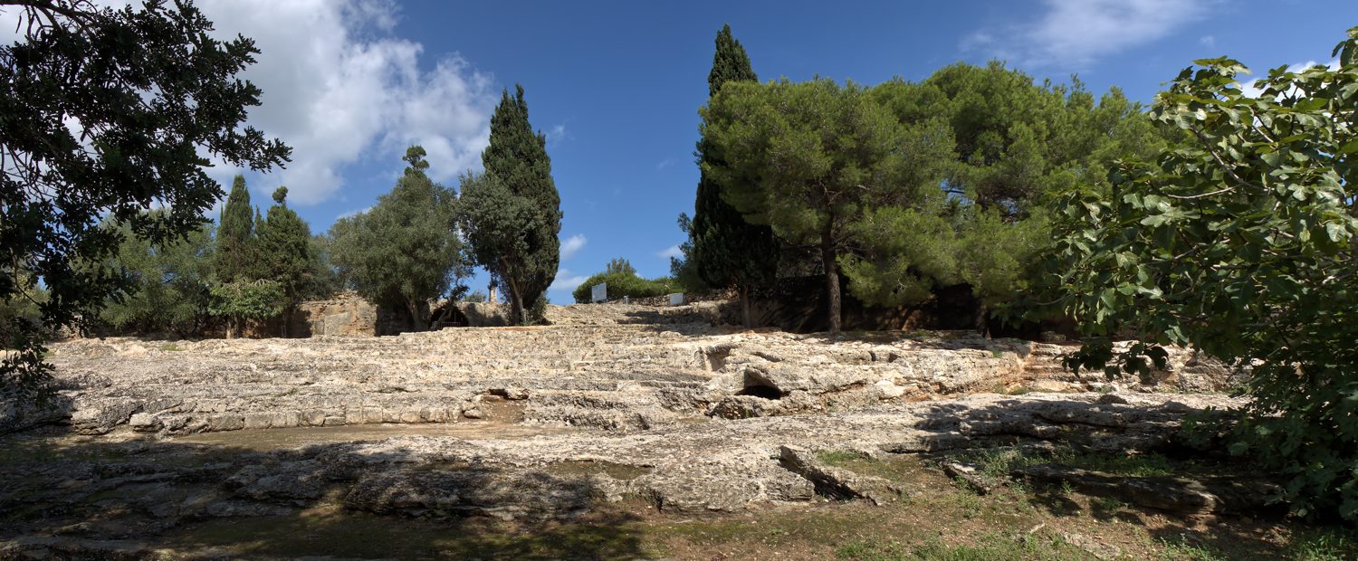 The Roman theatre at the Pol·lèntia archaeological site in Alcúdia