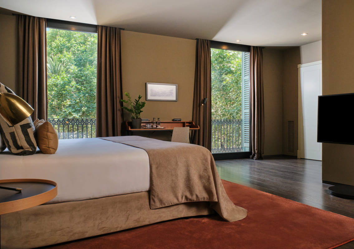 Bedroom at Can Alomar overlooking Passeig del Born