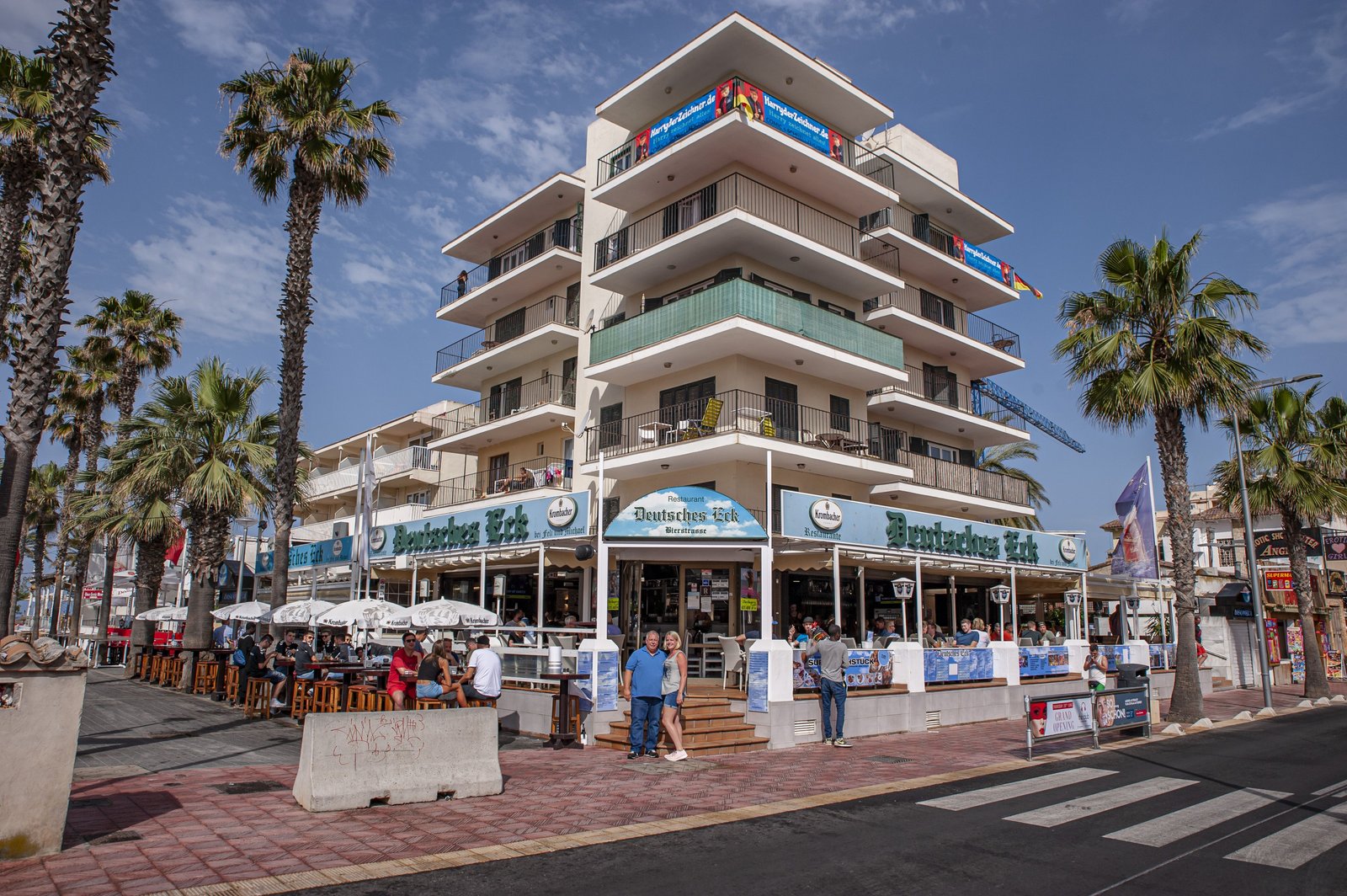The original Deutsches Eck at Playa de Palma, whose owners have opened a second venue, Heimatliebe Mallorca, opposite it