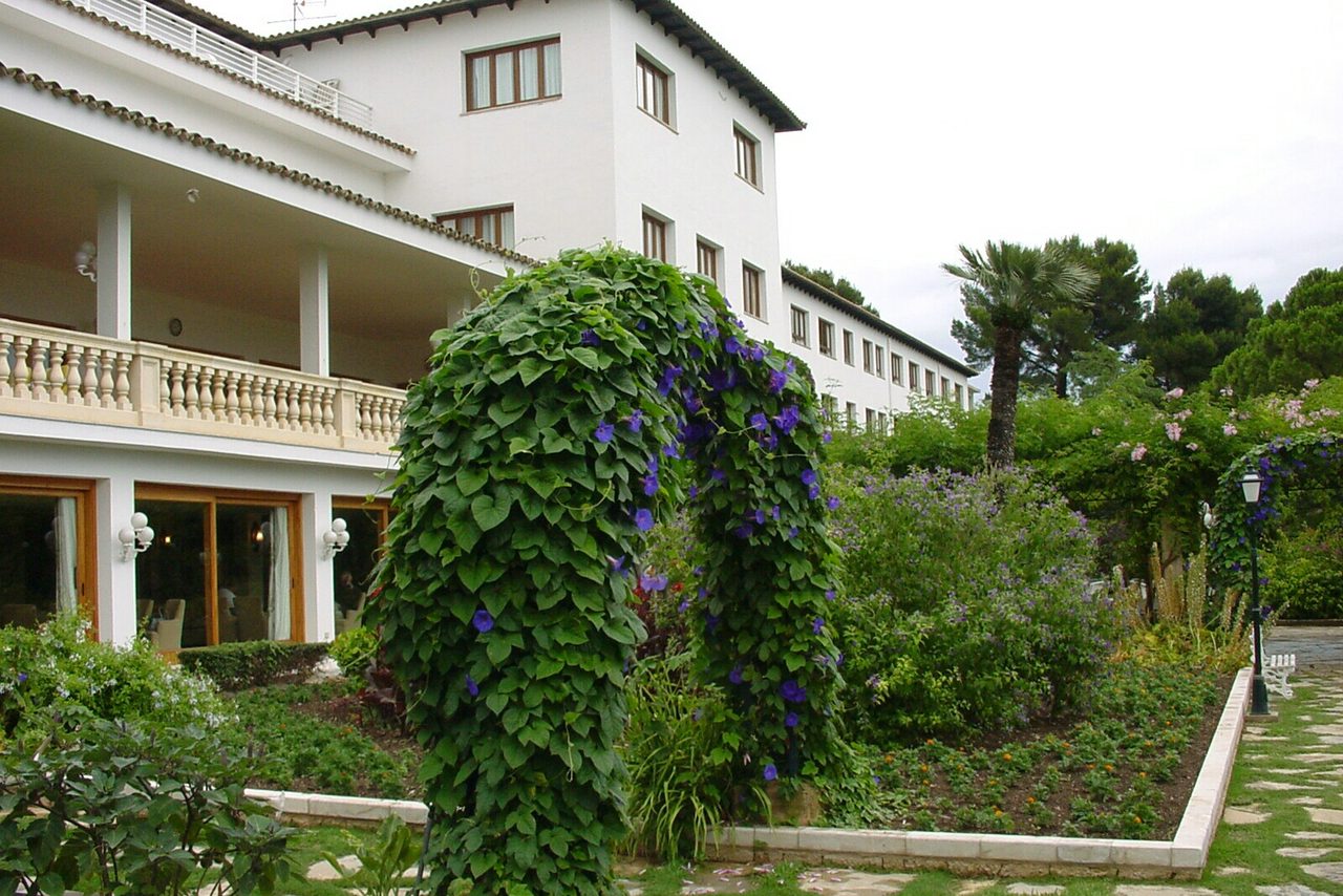 Garden and terrace of the Hotel Formentor, now Four Seasons Resort Mallorca at Formentor, photographed in 2004