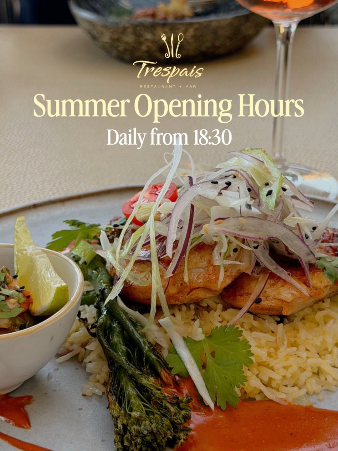 Summer Opening Hours:
Every day from 18:30

Reserve your table and spend your summer evenings with us💛