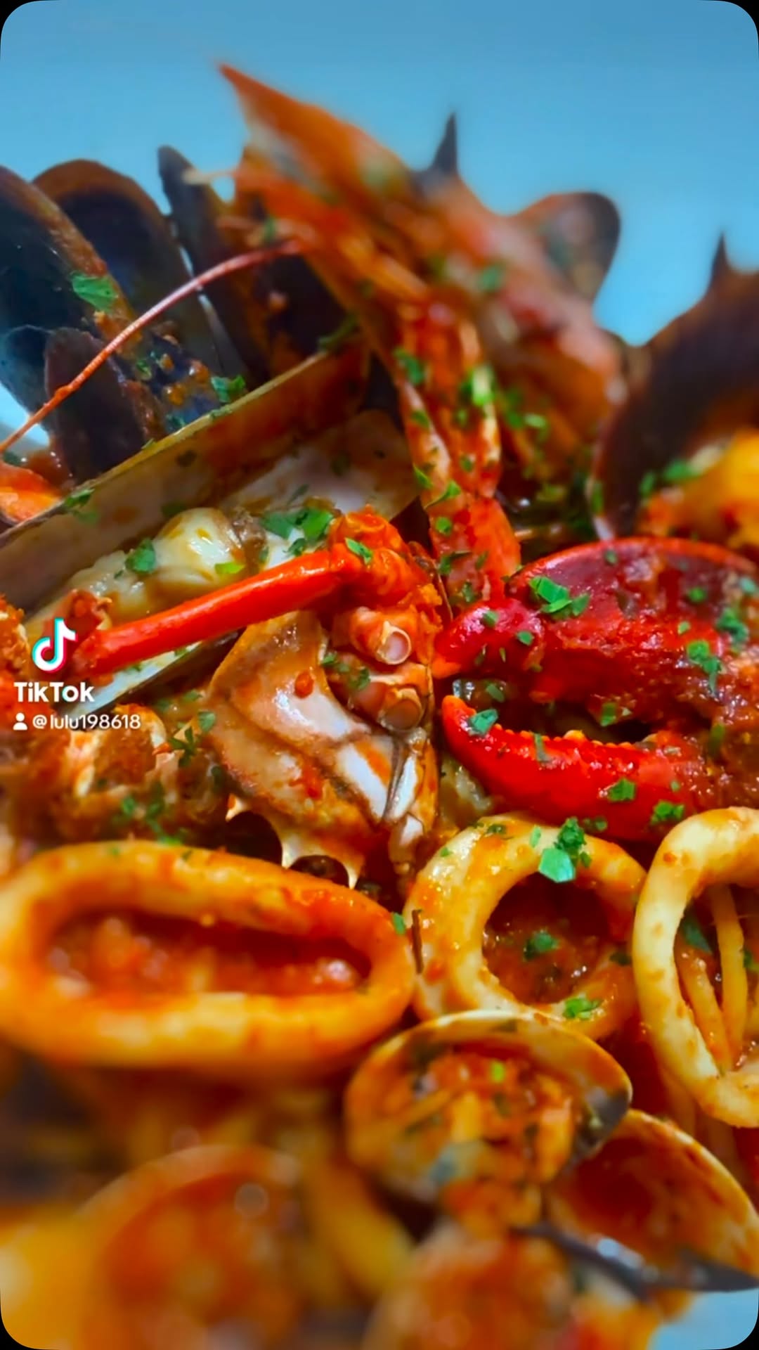 Spaguetti fruto di Mare 🐟🐙🦐🦞🍽️#italiano #pastacasera #restaurante #pizzeria #pastacasera